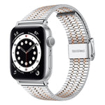 Dây đồng hồ thép cho Apple Watch Series, 7 45mm / 6&SE&5&4 44mm / 3&2&1 42mm, 7 41mm / 6&SE&5&4 40mm / 3&2&1 38mm
