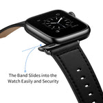 Dây đeo đồng hồ bằng da thật cho Apple Watch Series, 7 45mm / 6&SE&5&4 44mm / 3&2&1 42mm, 7 41mm / 6&SE&5&4 40mm / 3&2&1 38mm