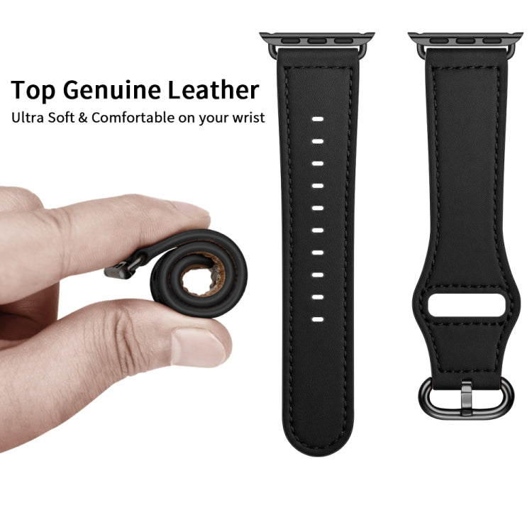 Dây đeo đồng hồ bằng da thật cho Apple Watch Series, 7 45mm / 6&SE&5&4 44mm / 3&2&1 42mm, 7 41mm / 6&SE&5&4 40mm / 3&2&1 38mm