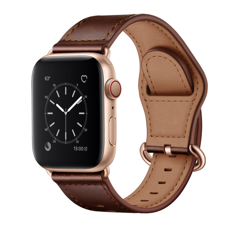 Dây đeo đồng hồ bằng da thật cho Apple Watch Series, 7 45mm / 6&SE&5&4 44mm / 3&2&1 42mm, 7 41mm / 6&SE&5&4 40mm / 3&2&1 38mm