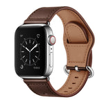 Dây đeo đồng hồ bằng da thật cho Apple Watch Series, 7 45mm / 6&SE&5&4 44mm / 3&2&1 42mm, 7 41mm / 6&SE&5&4 40mm / 3&2&1 38mm