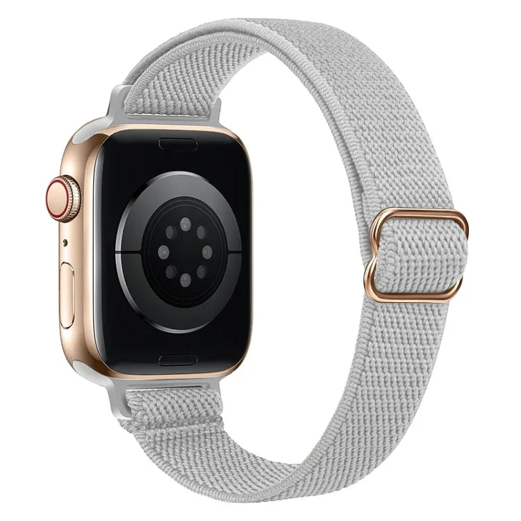 Dây đồng hồ nylon eo nhỏ cho Apple Watch Series, 7 45mm / 6&SE&5&4 44mm / 3&2&1 42mm, 7 41mm / 6&SE&5&4 40mm / 3&2&1 38mm