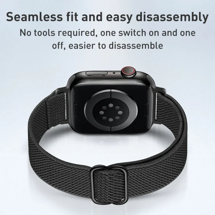 Dây đồng hồ nylon eo nhỏ cho Apple Watch Series, 7 45mm / 6&SE&5&4 44mm / 3&2&1 42mm, 7 41mm / 6&SE&5&4 40mm / 3&2&1 38mm