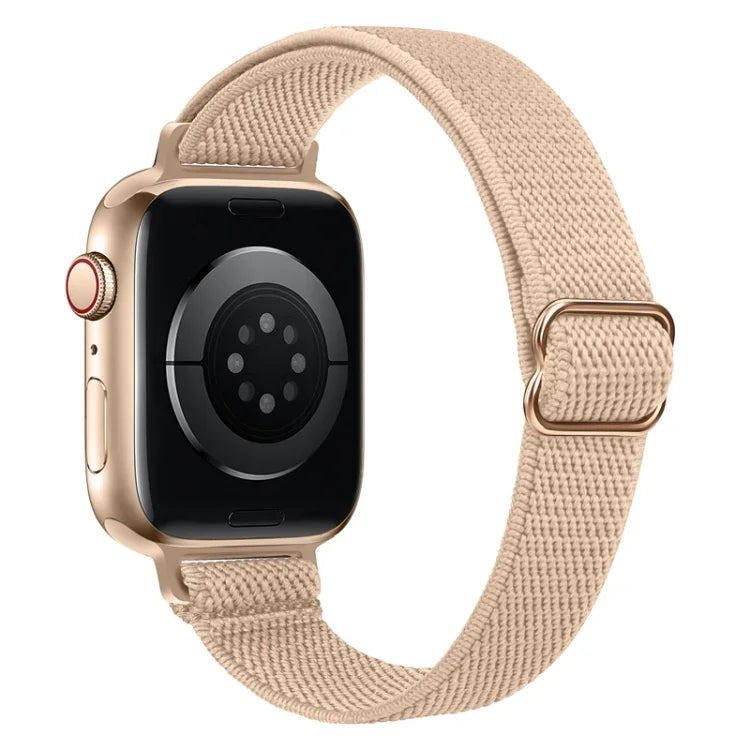 Dây đồng hồ nylon eo nhỏ cho Apple Watch Series, 7 45mm / 6&SE&5&4 44mm / 3&2&1 42mm, 7 41mm / 6&SE&5&4 40mm / 3&2&1 38mm