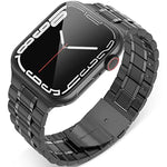 Dây đồng hồ thép không gỉ 5 hạt cho Apple Watch Series, 7 45mm / 6&SE&5&4 44mm / 3&2&1 42mm, 7 41mm / 6&SE&5&4 40mm / 3&2&1 38mm