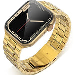 Dây đồng hồ thép không gỉ 5 hạt cho Apple Watch Series, 7 45mm / 6&SE&5&4 44mm / 3&2&1 42mm, 7 41mm / 6&SE&5&4 40mm / 3&2&1 38mm