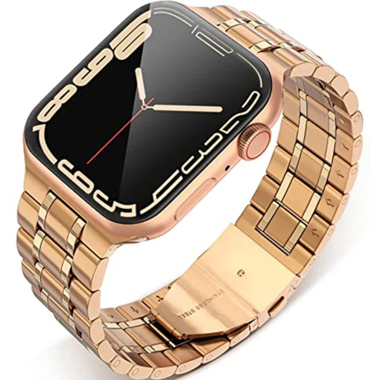 Dây đồng hồ thép không gỉ 5 hạt cho Apple Watch Series, 7 45mm / 6&SE&5&4 44mm / 3&2&1 42mm, 7 41mm / 6&SE&5&4 40mm / 3&2&1 38mm