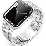 Dây đồng hồ thép không gỉ 5 hạt cho Apple Watch Series, 7 45mm / 6&SE&5&4 44mm / 3&2&1 42mm, 7 41mm / 6&SE&5&4 40mm / 3&2&1 38mm
