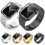 Dây đồng hồ thép không gỉ 5 hạt cho Apple Watch Series, 7 45mm / 6&SE&5&4 44mm / 3&2&1 42mm, 7 41mm / 6&SE&5&4 40mm / 3&2&1 38mm