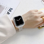 Dây đồng hồ acrylic mạ điện cho Apple Watch Series, 7 45mm / 6&SE&5&4 44mm / 3&2&1 42mm, 7 41mm / 6&SE&5&4 40mm / 3&2&1 38mm