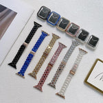 Dây đồng hồ acrylic mạ điện cho Apple Watch Series, 7 45mm / 6&SE&5&4 44mm / 3&2&1 42mm, 7 41mm / 6&SE&5&4 40mm / 3&2&1 38mm