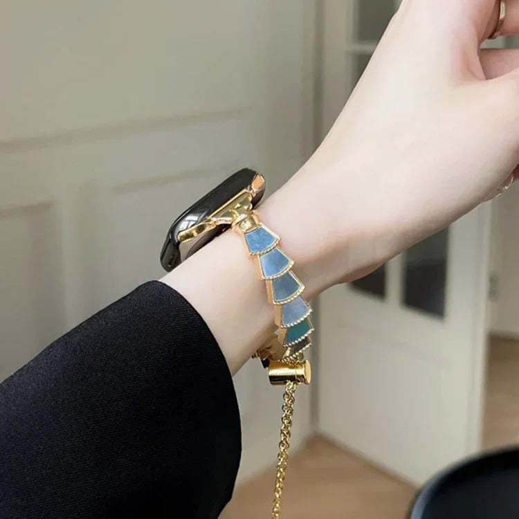 Dây đồng hồ vỏ kim loại cho Apple Watch Series, 7 45mm / 6&SE&5&4 44mm / 3&2&1 42mm, 7 41mm / 6&SE&5&4 40mm / 3&2&1 38mm