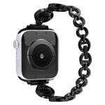 Dây đồng hồ kim loại họa tiết pha lê cho Apple Watch Series, 7 45mm / 6&SE&5&4 44mm / 3&2&1 42mm, 7 41mm / 6&SE&5&4 40mm / 3&2&1 38mm