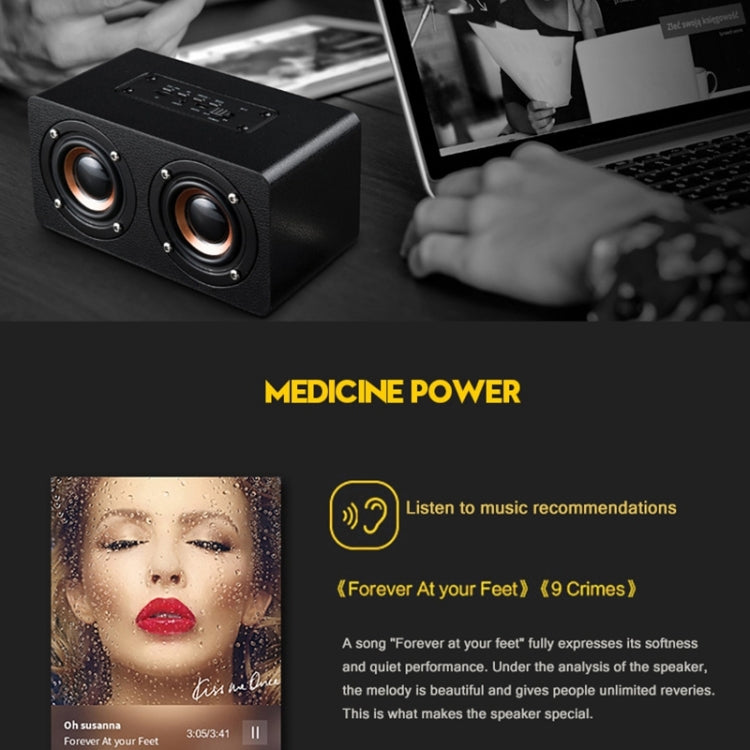 Loa Bluetooth gỗ để bàn đa chức năng M5