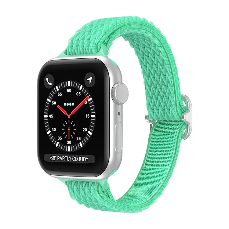 Dây đồng hồ nylon eo nhỏ sóng cho Apple Watch Series, 7 45mm / 6&SE&5&4 44mm / 3&2&1 42mm, 7 41mm / 6&SE&5&4 40mm / 3&2&1 38mm