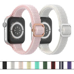Dây đồng hồ nylon eo nhỏ sóng cho Apple Watch Series, 7 45mm / 6&SE&5&4 44mm / 3&2&1 42mm, 7 41mm / 6&SE&5&4 40mm / 3&2&1 38mm