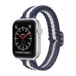 Dây đồng hồ nylon eo nhỏ sóng cho Apple Watch Series, 7 45mm / 6&SE&5&4 44mm / 3&2&1 42mm, 7 41mm / 6&SE&5&4 40mm / 3&2&1 38mm
