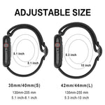 Dây đồng hồ nylon sóng cho Apple Watch Series, 7 45mm / 6&SE&5&4 44mm / 3&2&1 42mm, 7 41mm / 6&SE&5&4 40mm / 3&2&1 38mm