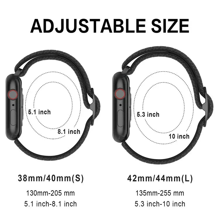 Dây đồng hồ nylon sóng cho Apple Watch Series, 7 45mm / 6&SE&5&4 44mm / 3&2&1 42mm, 7 41mm / 6&SE&5&4 40mm / 3&2&1 38mm