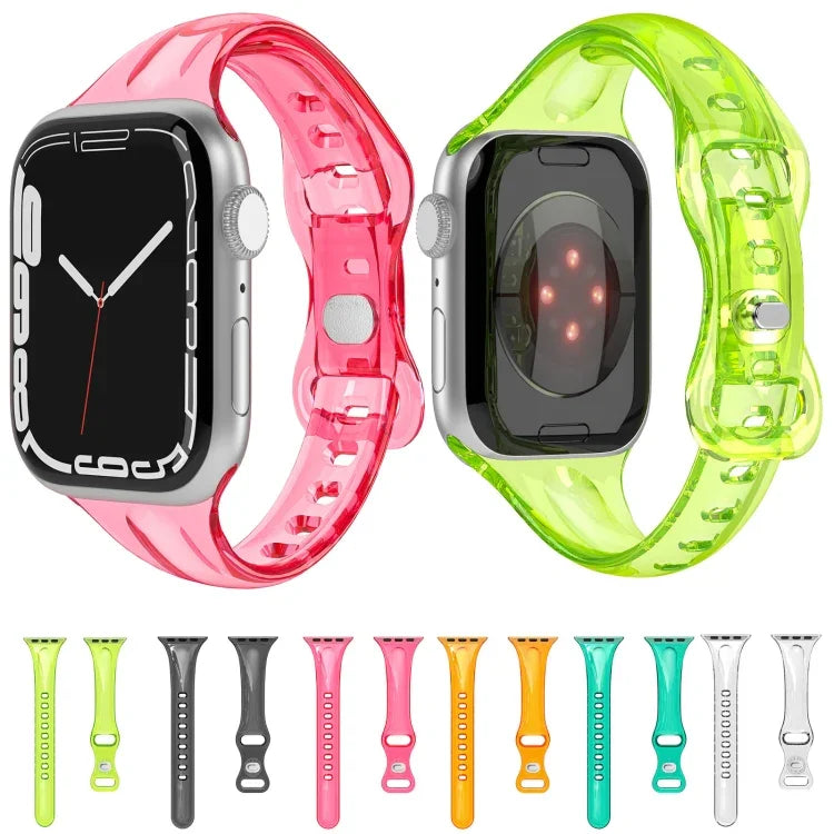 Dây đồng hồ TPU 8 khóa cho Apple Watch Series, 7 45mm / 6&SE&5&4 44mm / 3&2&1 42mm, 7 41mm / 6&SE&5&4 40mm / 3&2&1 38mm