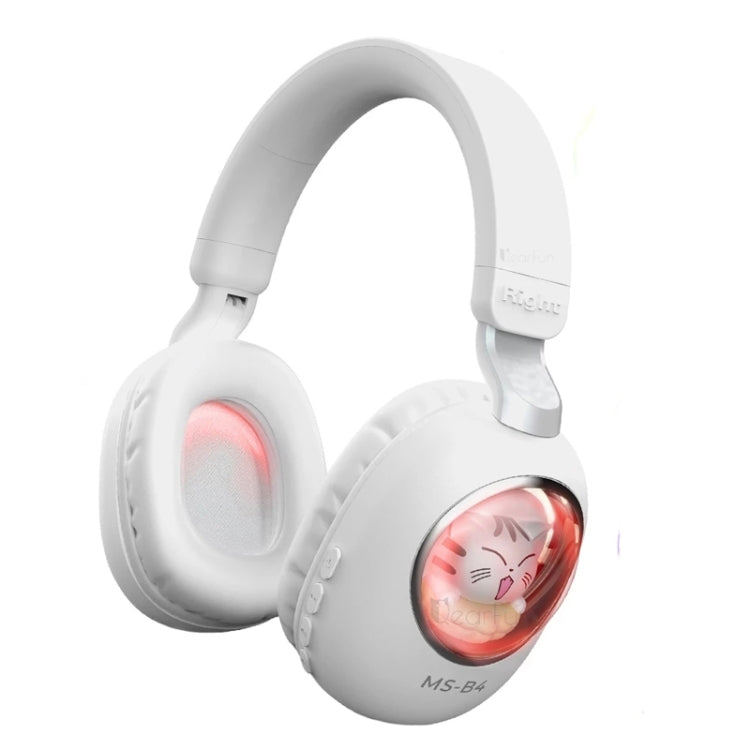 Tai nghe Bluetooth không dây B4 RGB Stereo hoạt hình, hình mèo, sóc