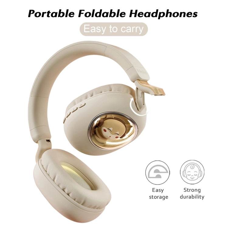 Tai nghe Bluetooth không dây B4 RGB Stereo hoạt hình, hình mèo, sóc