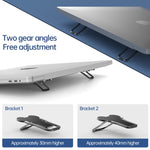 2 cái giá đỡ laptop kim loại gập được