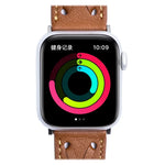 Dây đồng hồ dệt da thật cho Apple Watch Series, 7 45mm / 6&SE&5&4 44mm / 3&2&1 42mm, 7 41mm / 6&SE&5&4 40mm / 3&2&1 38mm