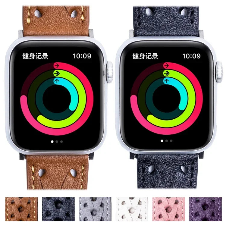 Dây đồng hồ dệt da thật cho Apple Watch Series, 7 45mm / 6&SE&5&4 44mm / 3&2&1 42mm, 7 41mm / 6&SE&5&4 40mm / 3&2&1 38mm