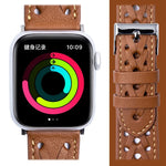 Dây đồng hồ dệt da thật cho Apple Watch Series, 7 45mm / 6&SE&5&4 44mm / 3&2&1 42mm, 7 41mm / 6&SE&5&4 40mm / 3&2&1 38mm