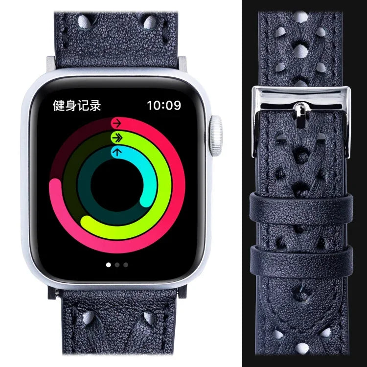 Dây đồng hồ dệt da thật cho Apple Watch Series, 7 45mm / 6&SE&5&4 44mm / 3&2&1 42mm, 7 41mm / 6&SE&5&4 40mm / 3&2&1 38mm