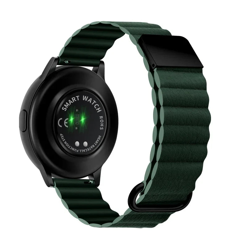 Dây đồng hồ da khóa nam châm, 20mm cho Samsung Galaxy Watch3 41mm, 20mm cho Samsung Galaxy Watch3 45mm, 22mm cho Samsung Galaxy Watch3 41mm, 22mm cho Samsung Galaxy Watch3 45mm