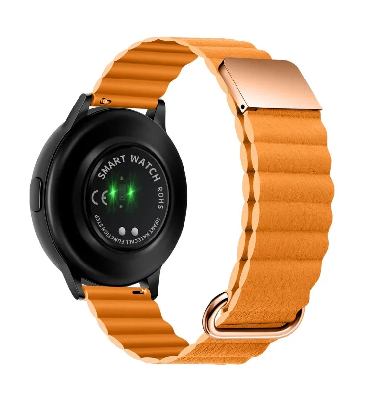 Dây đồng hồ da khóa nam châm, 20mm cho Samsung Galaxy Watch3 41mm, 20mm cho Samsung Galaxy Watch3 45mm, 22mm cho Samsung Galaxy Watch3 41mm, 22mm cho Samsung Galaxy Watch3 45mm