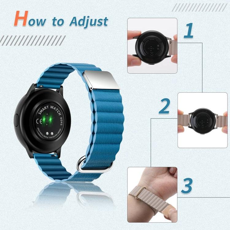 Dây đồng hồ da khóa nam châm, 20mm cho Samsung Galaxy Watch3 41mm, 20mm cho Samsung Galaxy Watch3 45mm, 22mm cho Samsung Galaxy Watch3 41mm, 22mm cho Samsung Galaxy Watch3 45mm