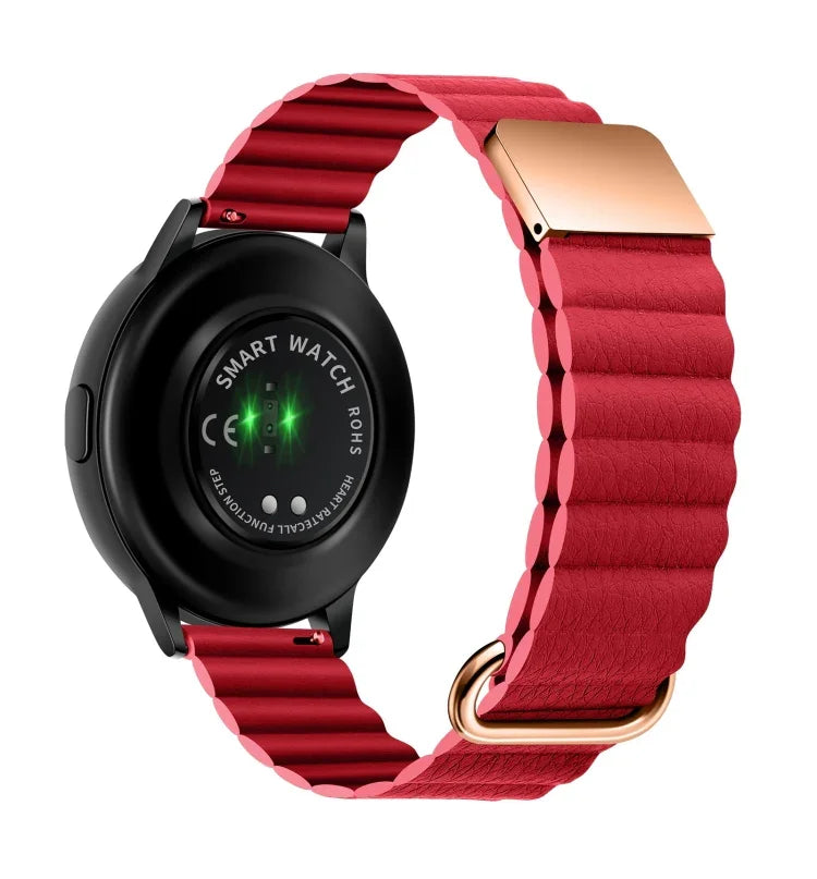 Dây đồng hồ da khóa nam châm, 20mm cho Samsung Galaxy Watch3 41mm, 20mm cho Samsung Galaxy Watch3 45mm, 22mm cho Samsung Galaxy Watch3 41mm, 22mm cho Samsung Galaxy Watch3 45mm