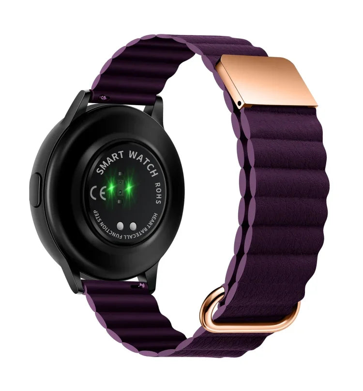 Dây đồng hồ da khóa nam châm, 20mm cho Samsung Galaxy Watch3 41mm, 20mm cho Samsung Galaxy Watch3 45mm, 22mm cho Samsung Galaxy Watch3 41mm, 22mm cho Samsung Galaxy Watch3 45mm
