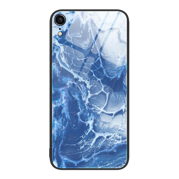 Marble Pattern Glass Protective Phone Case, For iPhone 14, For iPhone 1XR, For iPhone XS Max