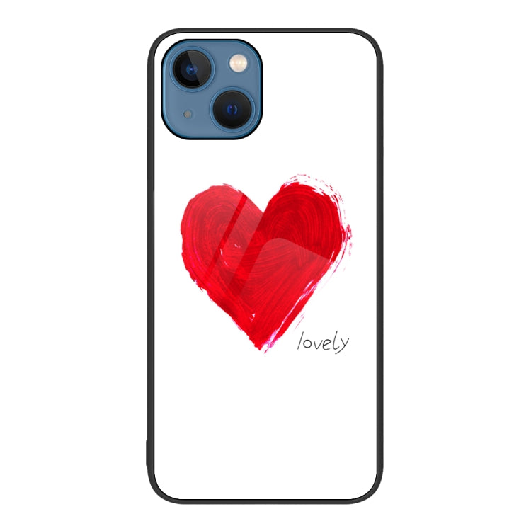 Colorful Painted Glass Phone Case, For iPhone 14, For iPhone 13 Pro Max, For iPhone 13 Pro