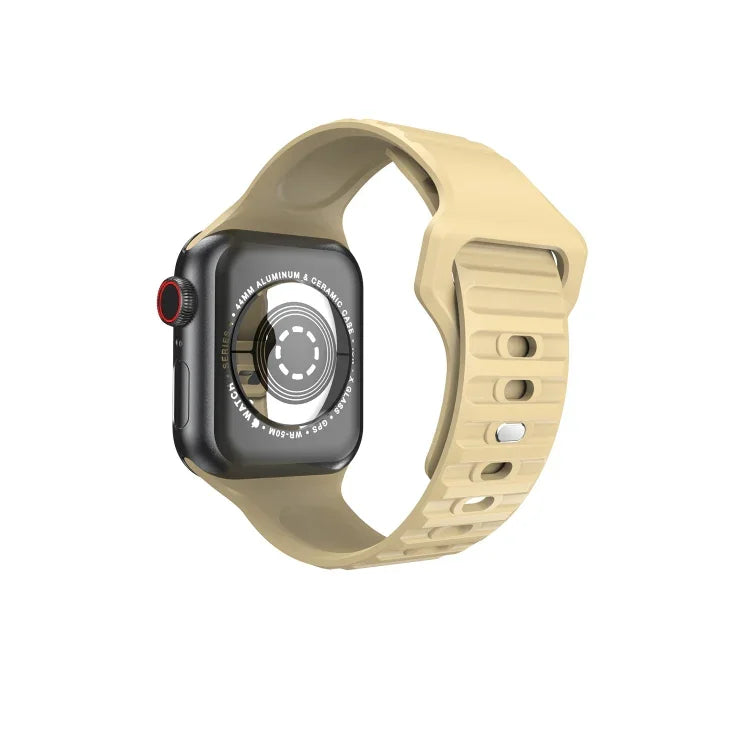 Dây đồng hồ silicone sóng cho Apple Watch Series, 7 45mm / 6&SE&5&4 44mm / 3&2&1 42mm, 7 41mm / 6&SE&5&4 40mm / 3&2&1 38mm