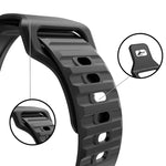 Dây đồng hồ silicone sóng cho Apple Watch Series, 7 45mm / 6&SE&5&4 44mm / 3&2&1 42mm, 7 41mm / 6&SE&5&4 40mm / 3&2&1 38mm