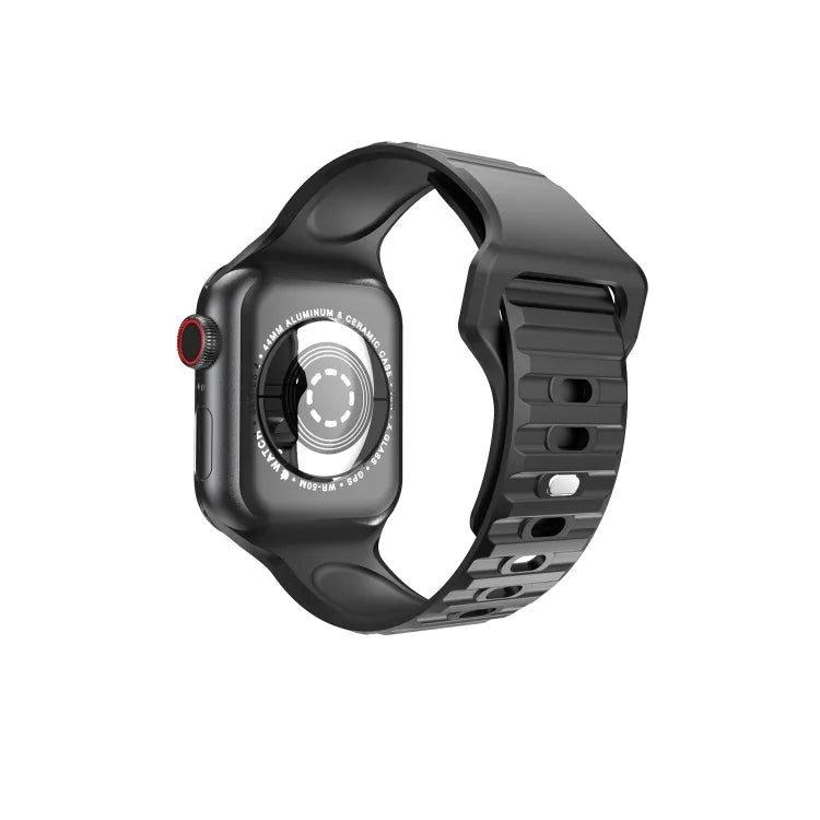 Dây đồng hồ silicone sóng cho Apple Watch Series, 7 45mm / 6&SE&5&4 44mm / 3&2&1 42mm, 7 41mm / 6&SE&5&4 40mm / 3&2&1 38mm