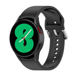 Dây đồng hồ khóa tròn bạc silicone chính hãng, Dành cho Samsung Galaxy Watch 5 44mm
