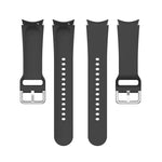 Dây đồng hồ khóa tròn bạc silicone chính hãng, Dành cho Samsung Galaxy Watch 5 44mm
