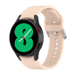 Dây đồng hồ khóa tròn bạc silicone chính hãng, Dành cho Samsung Galaxy Watch 5 44mm