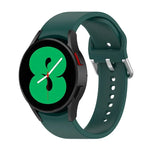 Dây đồng hồ khóa tròn bạc silicone chính hãng, Dành cho Samsung Galaxy Watch 5 44mm