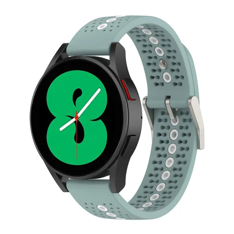 Dây đồng hồ silicone nhiều màu lỗ 20mm, Dành cho Samsung Galaxy Watch 5 40mm, Dành cho Samsung Galaxy Watch 5 44mm, Dành cho Samsung Galaxy Watch 5 Pro 45mm