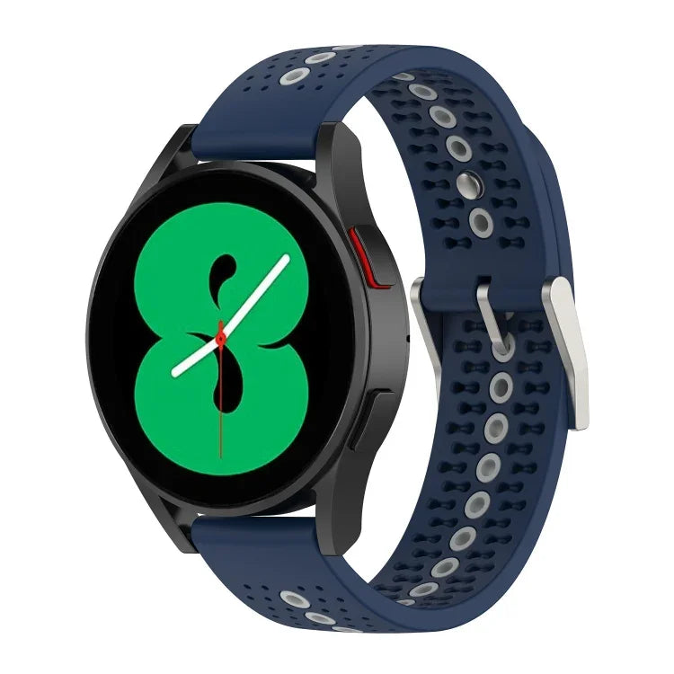 Dây đồng hồ silicone nhiều màu lỗ 20mm, Dành cho Samsung Galaxy Watch 5 40mm, Dành cho Samsung Galaxy Watch 5 44mm, Dành cho Samsung Galaxy Watch 5 Pro 45mm
