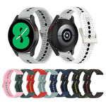 Dây đồng hồ silicone nhiều màu lỗ 20mm, Dành cho Samsung Galaxy Watch 5 40mm, Dành cho Samsung Galaxy Watch 5 44mm, Dành cho Samsung Galaxy Watch 5 Pro 45mm