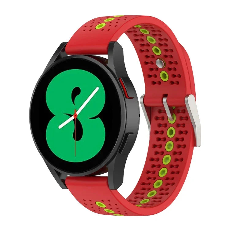 Dây đồng hồ silicone nhiều màu lỗ 20mm, Dành cho Samsung Galaxy Watch 5 40mm, Dành cho Samsung Galaxy Watch 5 44mm, Dành cho Samsung Galaxy Watch 5 Pro 45mm