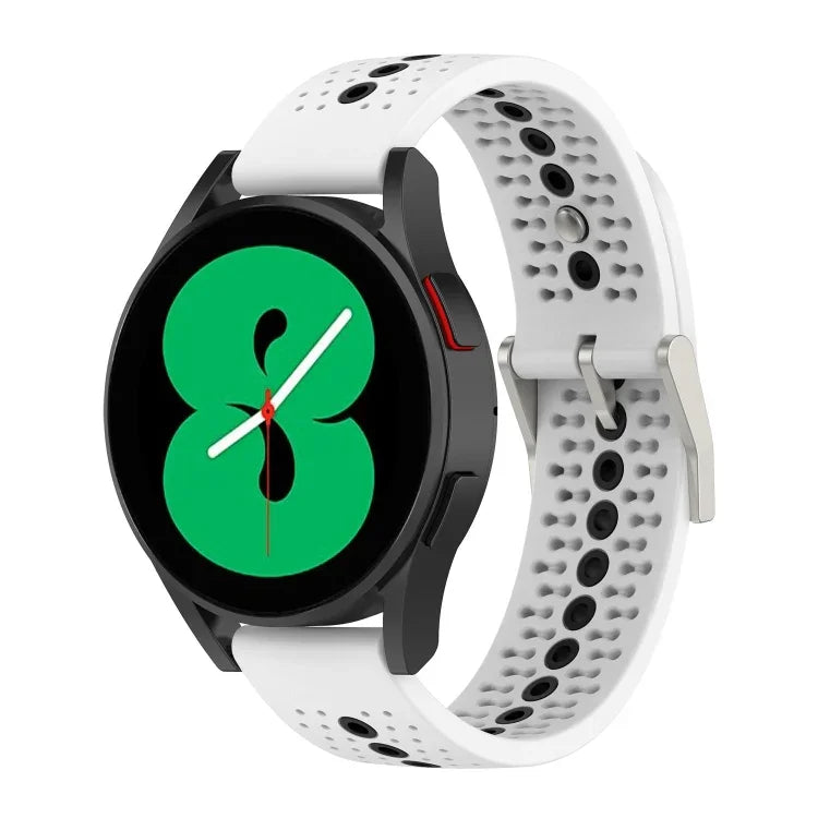 Dây đồng hồ silicone nhiều màu lỗ 20mm, Dành cho Samsung Galaxy Watch 5 40mm, Dành cho Samsung Galaxy Watch 5 44mm, Dành cho Samsung Galaxy Watch 5 Pro 45mm